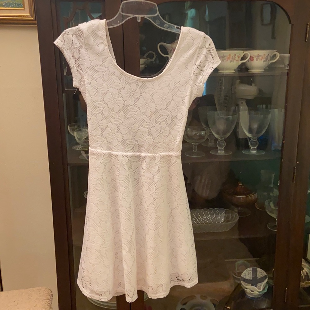 White lace dress, Size small